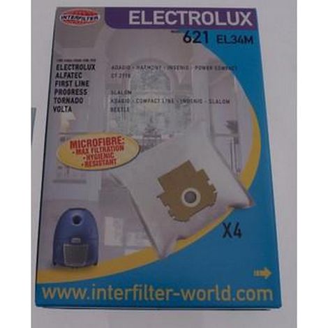 Sac pour aspirateur ELECTROLUX - Boîte de 5 sacs + 1 filtre - Avec/sans sac - Mixte