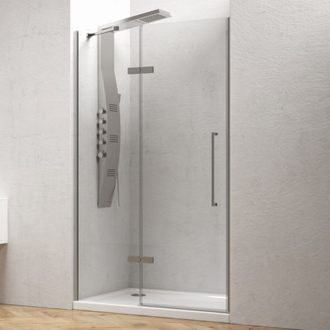 Porta doccia 120cm battente con laterale fisso KT4000 kamalu
