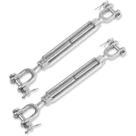 Vis de tension robustes, paquet de 2, 1/2 x 6 pouces, limite de charge de travail 2200 lb, adaptées aux tentes pare-soleil.