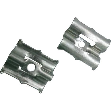 Clips de sol en acier inoxydable antirouille pour terrasse - Connecteurs lisses pour sols composites - Utilisation extérieure épaisse - Connecteurs de sol compatibles avec rainures (1/3)
