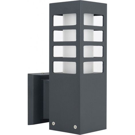 Applique esterna alluminio E27 grigio scuro IP54 SU-MA RADO III (1/3)