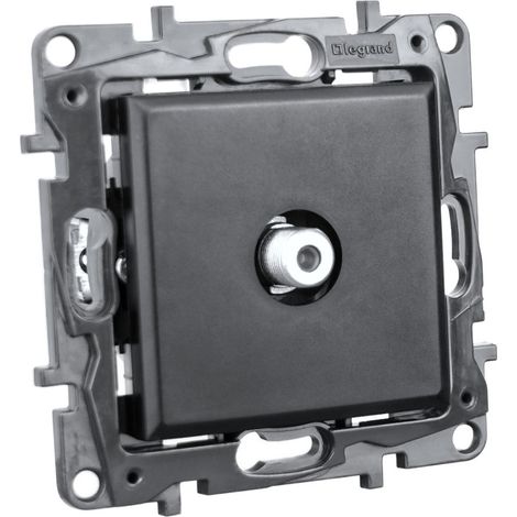 Connettore per cavo antenna TV tipo F, nero (1/5)