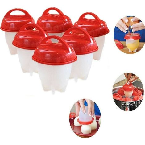 CUOCI UOVA IN SILICONE 6PZ UOVA SODE BOLLITORE PER UOVA SGUSCIATE FRITTATA