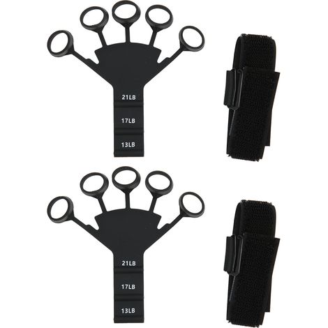 2PCS Bande d'étirement pour doigts en silicone, élastique haute élasticité, portable, rééducation des cinq doigts (1/5)