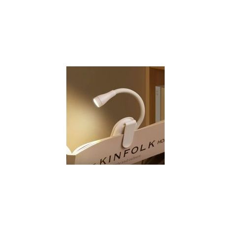 Lampe de lecture rechargeable à pince avec luminosité réglable (1/3)