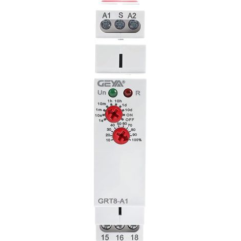 Retarder mise sous tension Relais temporisé à fonction unique 1SPDT 16A Électronique Minuteur Retarder marche Relais (GRT8 A1,AC230V) (1/5)