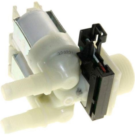 Ersatzteil - 2 -Wege -Magnetventil 180° -  - SIEMENS, BOSCH, NEFF, CONSTRUCTA, HAIER, BALAY