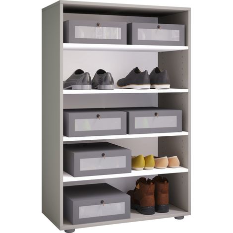 Gran gabinete de zapatos rack de zapatos Lona 5 110x70x37 - VCM