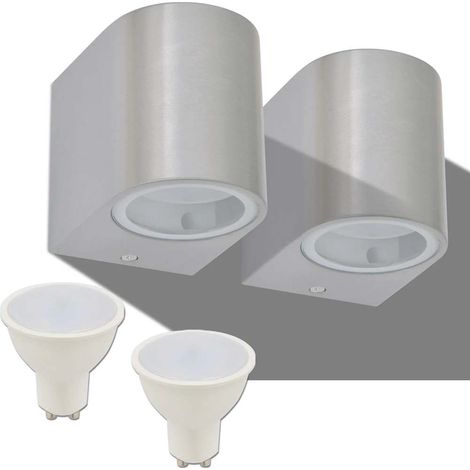 Applique murale LED d'extérieur 2 pièces Ronde vers le bas CFW57995 (1/5)