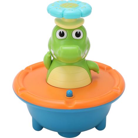Fontaine à eau en forme de crocodile, 5 jets colorés, ensemble de jouets de bain pour bébé et enfant, orange (1/5)
