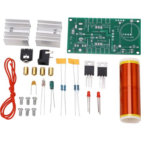 Mini Kit de bobine de musique, générateur d'arc Plasma à monter soi-même, expérience de Transmission sans fil, entrée 15-24VDC