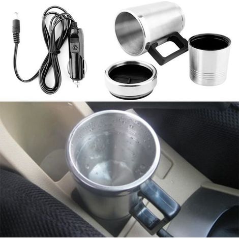 Bouilloire électrique - LAT - 12V - Acier inoxydable - Capacité 500 ml - Design convivial