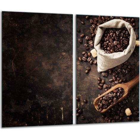 Glasschneidebrett 2x 30x52 Kaffee (1/5)