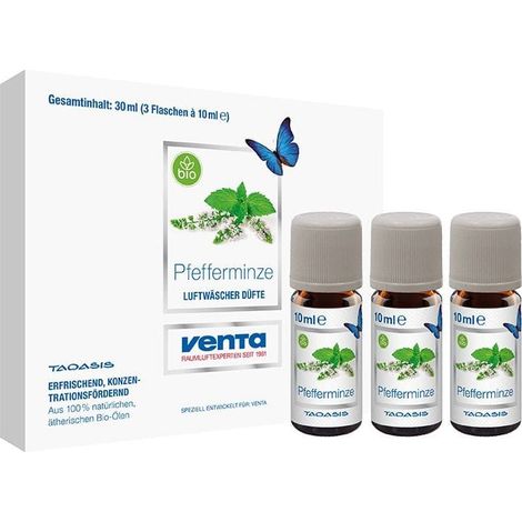 Coffret d'huiles essentielles bio Venta Taoasis (3 x 10 ml) à la menthe poivrée