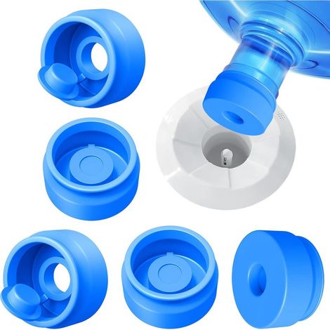 Lot de 3 bouchons étanches en silicone pour distributeurs d'eau 55 mm, anti-fuites et réutilisables. (1/5)