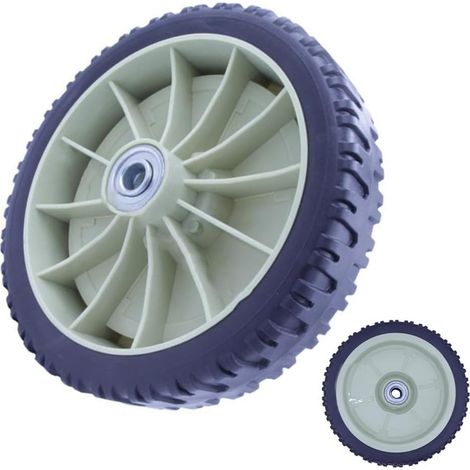 Lntyq Rasenmäherrad, universelle Ersatzräder für handgeführte Rasenmäher, Durchmesser 19,5 cm (1/5)