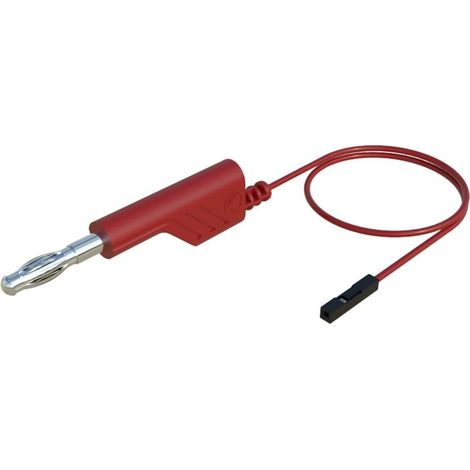 SKS Hirschmann MAL 4-0.64/100-0.25 Cavo di misura Spina a banana 4 mm Presa 0,64 mm 1.00 m Rosso 1 pz. (1/2)