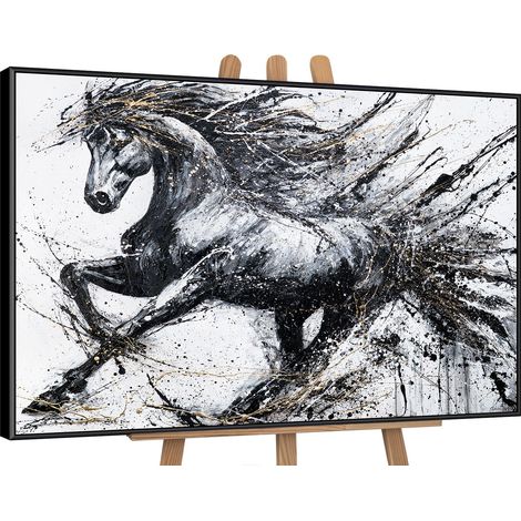 Gemälde Energie der Geschwindigkeit Rahmen Schwarz 120x80 cm (1/5)