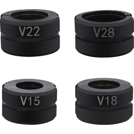 Matrices de sertissage de tuyaux, acier durable, compatibilité multiple, noir (1/2)