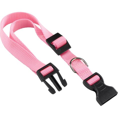 Ferplast CLUB C Collare in nylon per cani, in varie misure e colori. Variante C15/44 - Misure: A: 30-44 cm B: 15 mm - Rosa (1/2)
