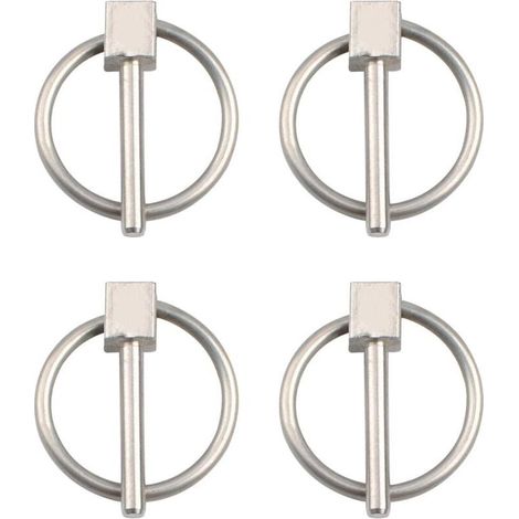 Lot de 4 épingles à nourrice en acier inoxydable de 3 mm (1/4)