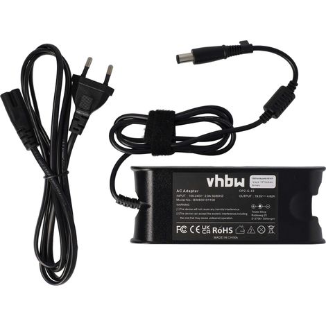 vhbw Netzteil Ersatz für Dell 9T215, 0RM809, 0RM805, 310-3399, 7W104, 310-4804, 09T215, 02H098, 310-2862, 0F266 für Notebook - 200 cm, 90 W (1/5)