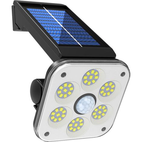 Lampe Solaire Extérieur Détecteur de Mouvement, 54 SMD Lumière Solaire Extérieure , 1200 mAh 3 Modes Étanche IP65 Éclairage Solaire Extérieur Jardin (1/5)