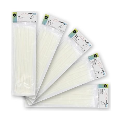 Sacchetto da 100 fascette bianche 3,6x150 mm 100% nylon 66 forte e resistente