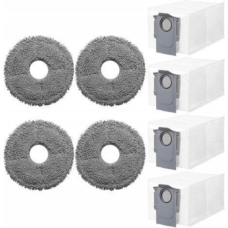 Bolsas y fregonas para Roborock Q Revo / Q Revo Pro / S / Curv / Saros 10R - 8 unidades (1/5)