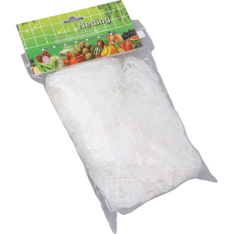 Filet tuteur pour plantes grimpantes en polyester blanc, maille multi-couche pour fruits et légumes, jardin cour ferme 5x30FT (1/5)