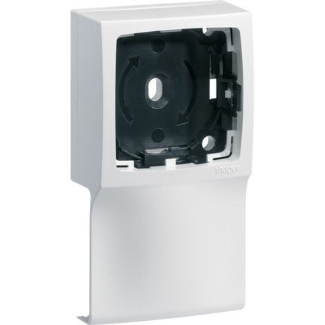 Hager – Support app. saillie pour moulure ATHEA 12/16x30mm blanc – Installation facile – Compatible avec moulure ATHEA 12/16x30mm – Usage sécurisé