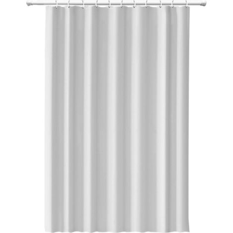 Transparenter Duschvorhang aus PEVA, schimmelresistent und wasserdicht, mit 12 Haken, Maße 180 x 180 cm. (1/5)