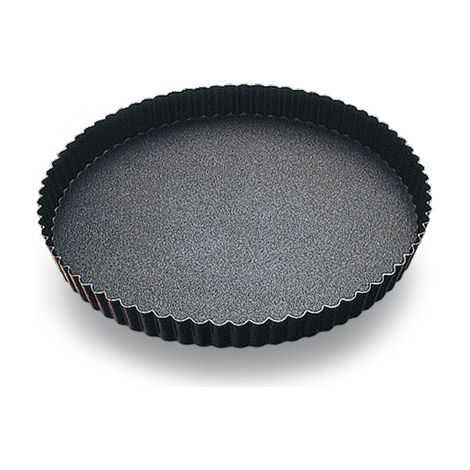 GOBEL - Tourtière ronde cannelée - anti adhérente - fond fixe - Ø 320/310 mm h25 mm