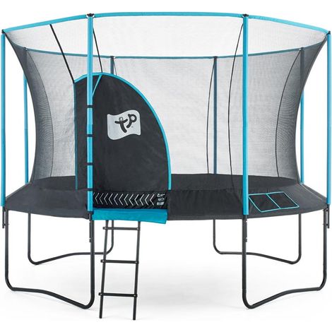 TP Toys Trampolin Genius 12  inkl. Sicherheitsnetz  Schwarz/blau  366x366x269 cmx000D (1/5)