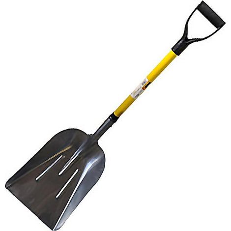 WURKO pala aluminio mango anilla 32x44 cm , Pala de Aluminio con Mango de Anilla y Mango de Fibra Wurko Herramienta versátil y resistente, ideal para trabajos que implican la r