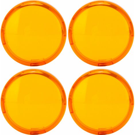Coprilenti per indicatori di direzione moto, 6 cm/2,36 pollici, 4 pezzi, accessori universali per moto, ABS giallo. (1/4)