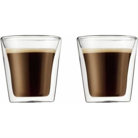 Bodum Canteen Doppelwandige Gläser 10 cl transluzent