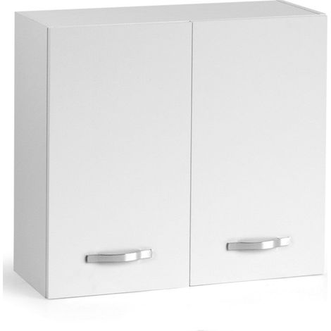 Mobile scolapiatti con 2 ante colore bianco frassinato 80x72H cm (1/2)