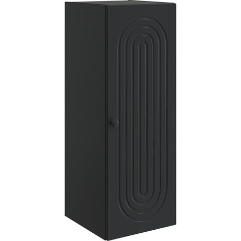 vidaXL Armoire Murale Noir 33 x 34,5 x 90 cm Bois d'ingénierie (1/5)