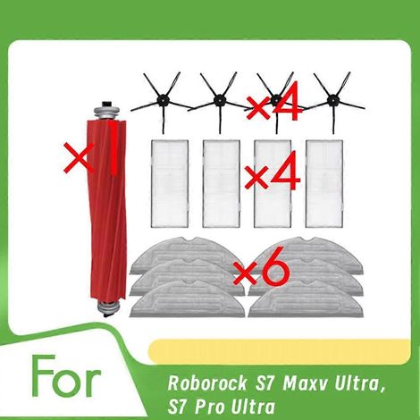 15 Pièces de Rechange pour Nettoyeur Roborock S7 Maxv Ultra - Kit d'Accessoires (1/5)