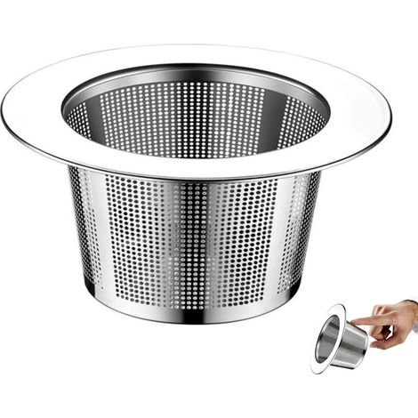2 rejillas de desagüe - Rejilla para fregadero, rejilla de drenaje, acero inoxidable, antiatascos, cocina, drenaje, ducha, bañera, fregadero de cocina (1/5)