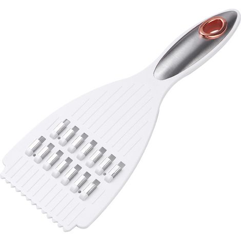 Râpe à légumes en acier inoxydable, blanche, 7,5 x 20,5 cm, 1 pièce, coupe-légumes domestique pour râper les radis et les pommes de terre
