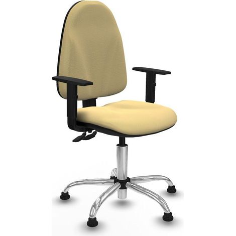 piqueras-y-crespo B1D05RT Silla de oficina moderna crema (1/3)
