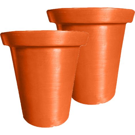 Pot de fleurs rond xxl delight 760l-lot de 2 - plast'up rotomoulage (1/3)