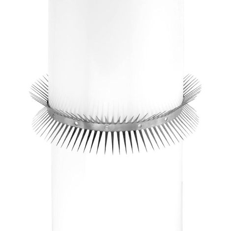 Dispositif Anti-martres - 100 cm - Anti-martres fouines Chats, Acier Inoxydable 304, pour la Maison, la gouttière et l'arbre
