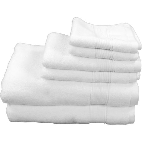 Ensemble de 6 serviettes de bain en coton doux et absorbantes, grandes et idéales pour la maison et les dortoirs.