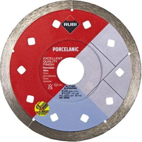 Escudo de diamante Rubi. Hoja deslizante 125 superpro
