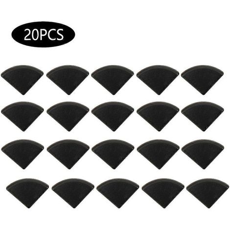 20 Stück Endkappenabdeckungen, schwarze Kunststoffbefestigungen für 2020R/3030R EU-Standard-Aluminiumprofile
