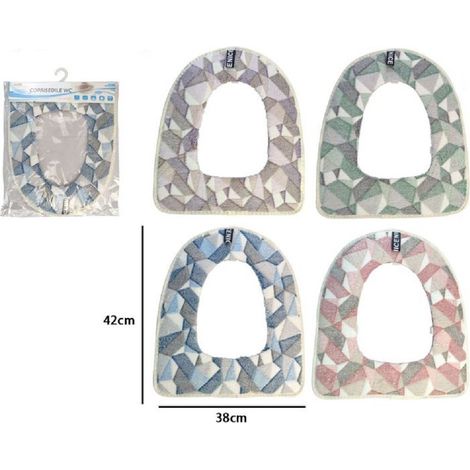 Cuscino Copri Water Sitting Coperture Morbida Wc Astract Fantasia Colorata 87203 -3.5 -