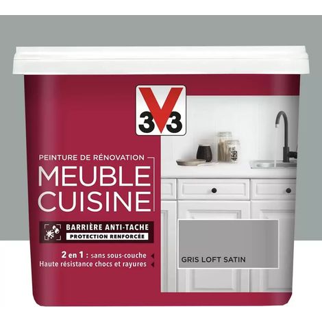 Peinture De Rénovation V33 Meuble De Cuisine Gris Loft 0,75 L (1/4)